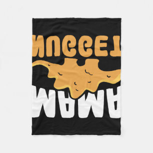 Dinosaur Huhn Mama Nugget Frauen Dino Nugget  Fleecedecke