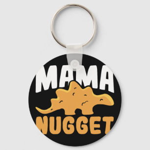Dinosaur Huhn Mama Nugget Frauen Dino Nugget Schlüsselanhänger