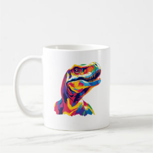 Dinosaur-Illustration Aquarell-Kunstmalerei Kaffeetasse