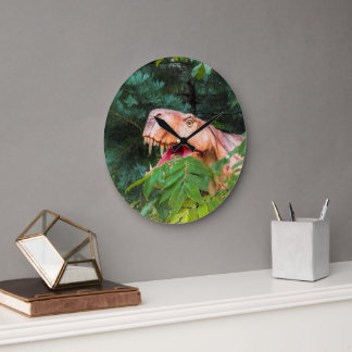 Dinosaur in the forest.  große wanduhr