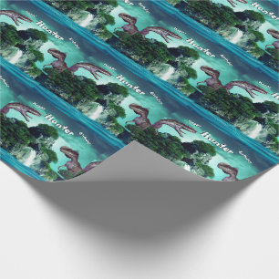 Dinosaur Insel Happy Birthday Party Geschenkpapier
