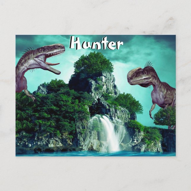 Dinosaur-Insel  Postkarte (Vorderseite)