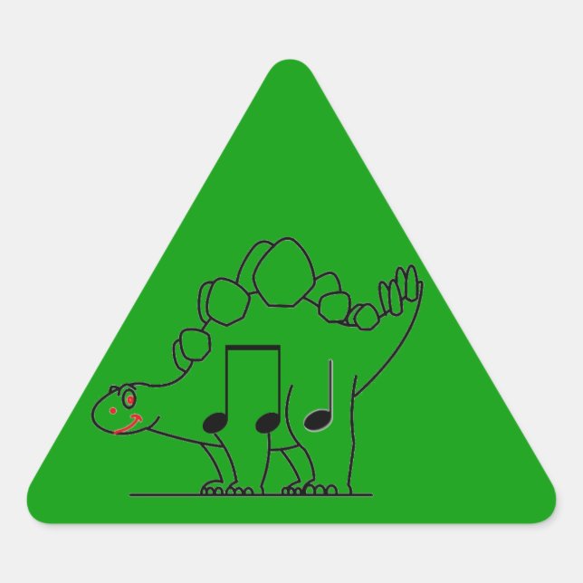 Dinosaur IPA Dreieckiger Aufkleber (Vorderseite)