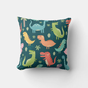 Dinosaur Jungen Kinderzimmer Muster Kissen
