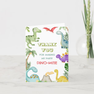 Dinosaur Jungle Birthday Danke