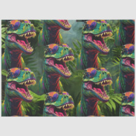 Dinosaur Jungle T Rex Jurassic Cool Seidenpapier
