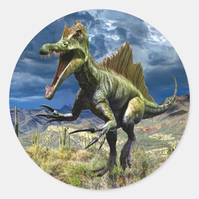 Dinosaur Jurassic Park Beautiful Runder Aufkleber (Vorderseite)