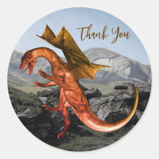 Dinosaur Jurassic Park Danke schön schön Runder Aufkleber