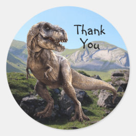 Dinosaur Jurassic Park Danke schön schön Runder Aufkleber