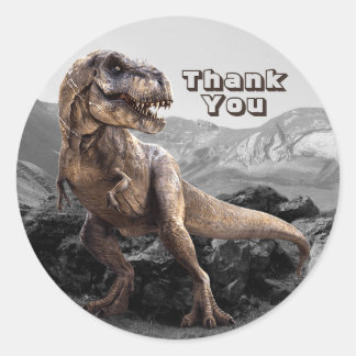 Dinosaur Jurassic Park Danke schön schön Runder Aufkleber