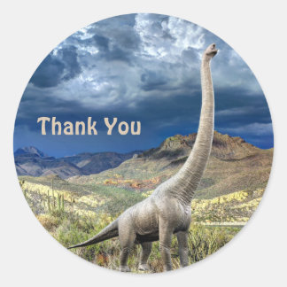 Dinosaur Jurassic Park Danke schön schön Runder Aufkleber