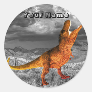 Dinosaur Jurassic Park Name Beautiful Runder Aufkleber