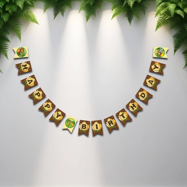 Dinosaur Jurassic Prähistorischer Spaß Cartoon Geb Wimpelkette (Von Creator hochgeladen)