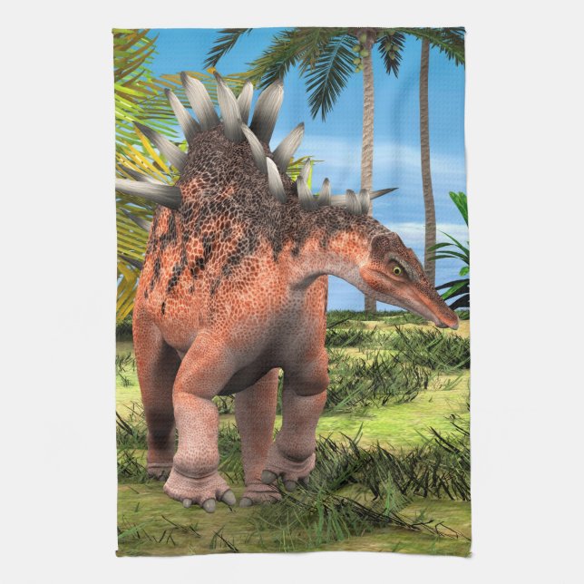 Dinosaur Kentrosaurus Handtuch (Vertikal)