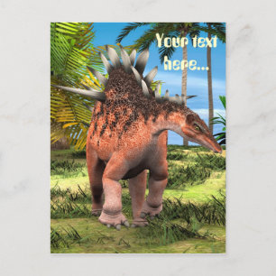 Dinosaur Kentrosaurus Postkarte