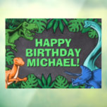 Dinosaur Kids Dino Jurassic Trex Boy Birthday Fensteraufkleber<br><div class="desc">Dieses Dinosaurier-Design ist großartig für den Geburtstagsjungen in deinem Leben. Geben Sie ihnen einen Dino-Milben-Tag mit diesem Dino-Thema Design mit einem Trex,  Triceratops,  Brontosaurus,  und Raptor.</div>