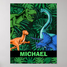 Dinosaur Kids Dino Jurassic Trex Boy Customizable