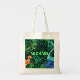 Dinosaur Kids Dino Jurassic Trex Boy Personalisier Tragetasche