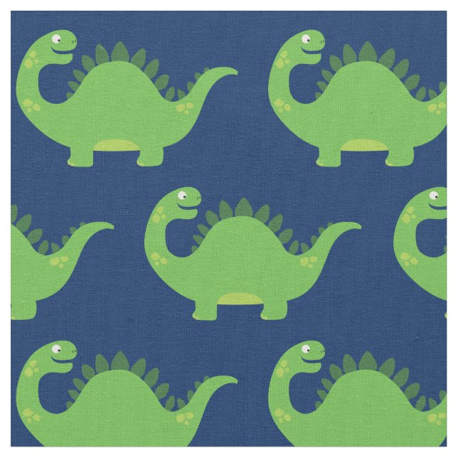 Dinosaur Kids Niedlich Dino Stoff (Nahaufnahme)