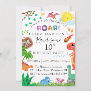 Dinosaur Kids Rawi einige Geburtstagsparty Einladung