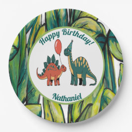 Dinosaur Kindergeburtstag Paper Teller