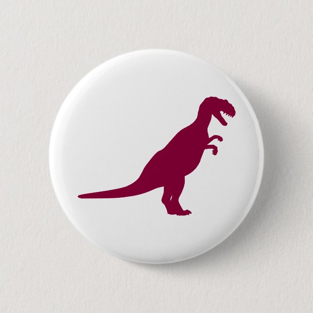 Dinosaur Maroon Button (Vorderseite)