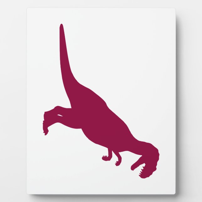 Dinosaur Maroon Fotoplatte (Vorderseite)