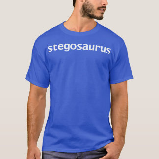 Dinosaur Minimal Typografie Stegosaurus T-Shirt