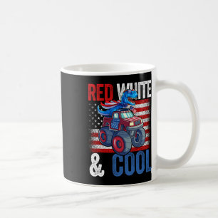 Dinosaur Monster Truck Dino 4. Juli Jungs Ameri Kaffeetasse