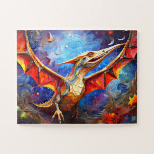 Dinosaur Mosaic Abstrakt Puzzle