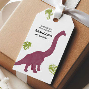 Dinosaur Niedlich Dino Kid Geburtstagsparty Gefall Geschenkanhänger