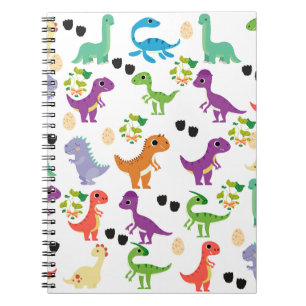 Dinosaur Niedlich Spiral Foto Notebook Notizblock