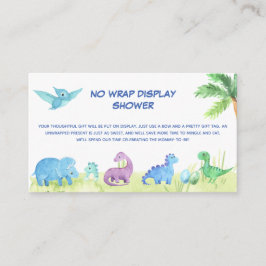 Dinosaur No Wrap Display Geschenke Baby Dusche Begleitkarte