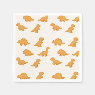 Dinosaur-Nugget-Freudige Feier Twist Kinder  Serviette