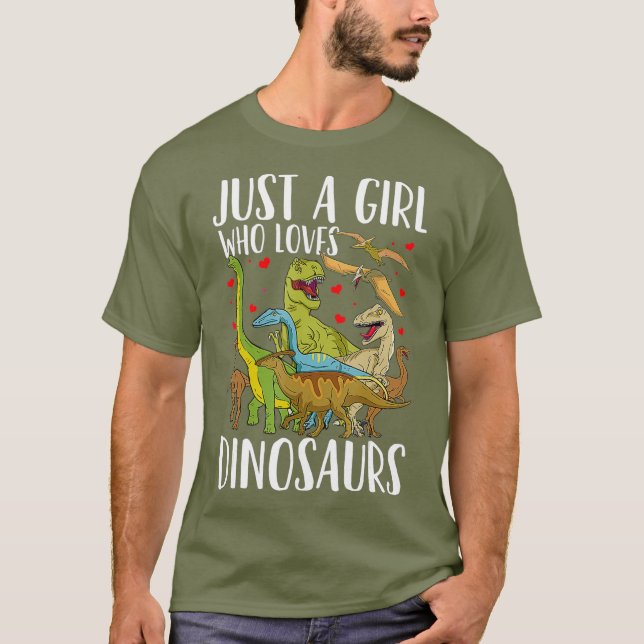 Dinosaur nur ein Mädchen, das Dinosaurier T-Rex Li T-Shirt (Vorderseite)