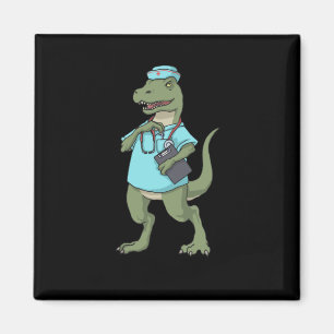 Dinosaur Nurse T-Rex RN Nurse Abschluss Nurse Magnet