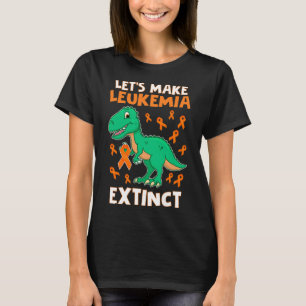 Dinosaur Orange Ribbon Hämatologe Reptile Fossil T-Shirt