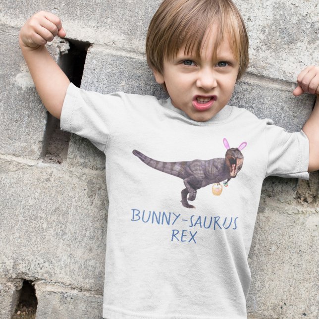 Dinosaur Oster Bunny T-Rex Tyrannosaurus Funny T-Shirt (Von Creator hochgeladen)