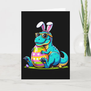 Dinosaur Ostern Hase Ei Glücklicher Ostrawr T Rex  Karte