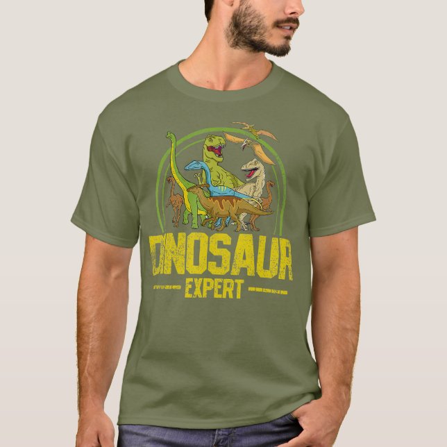 Dinosaur Paleontologe Vintag T-Shirt (Vorderseite)