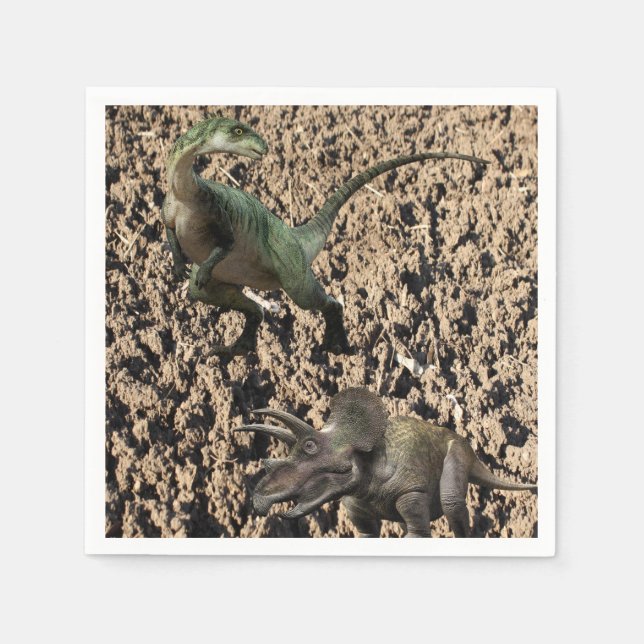 Dinosaur Paper Napkins Serviette (Vorderseite)