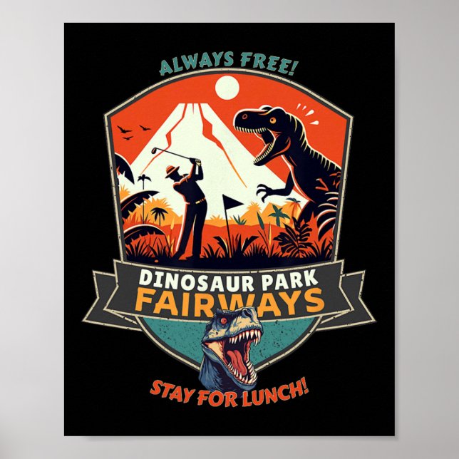 Dinosaur Park Fairways  Poster (Vorne)