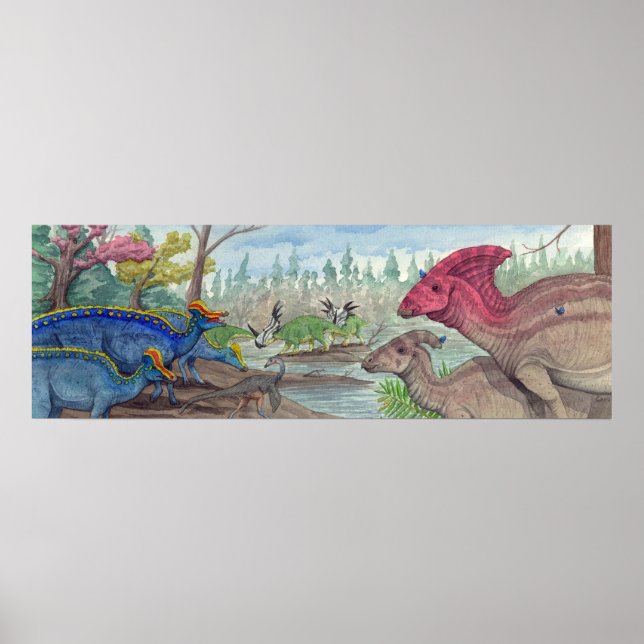 Dinosaur Park Formation Print Poster (Vorne)