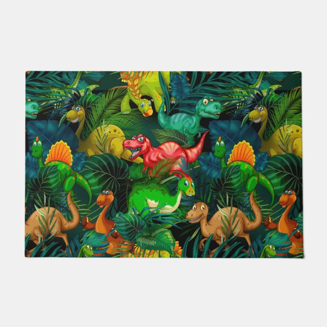 Dinosaur Park Fußmatte (Vorderseite)