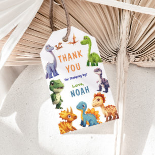 Dinosaur-Party Geschenkanhänger