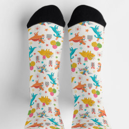 Dinosaur-Party Socken