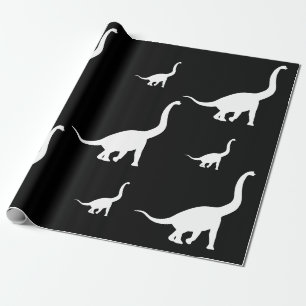 Dinosaur Pattern Brachiosaurus Geschenkpapier