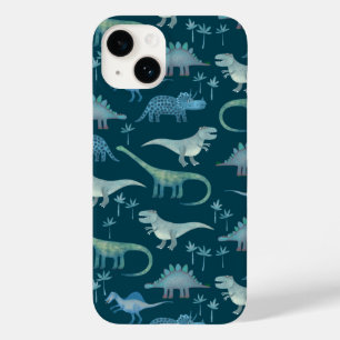 Dinosaur Pattern Green Case-Mate iPhone 14 Hülle