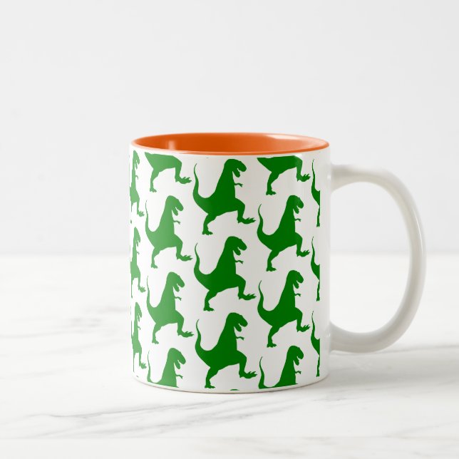 Dinosaur Pattern Tasse | Tasse für Niedliche Kinde (Rechts)