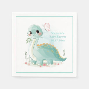 Dinosaur Personalisiert Baby Dusche Serviette